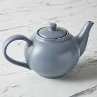 Matt Grey Porcelain Teapot